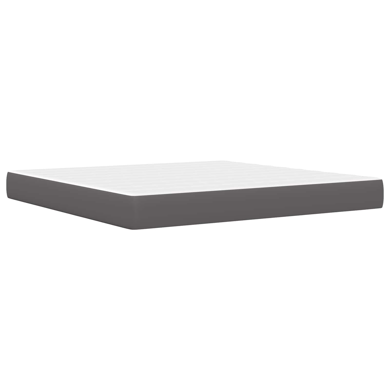 Struttura del letto con testiera Grigio 200 x 200 cm Similpelle | homemem39