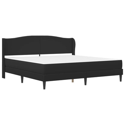 Struttura del letto con testiera Nero 200 x 200 cm Similpelle | homemem39