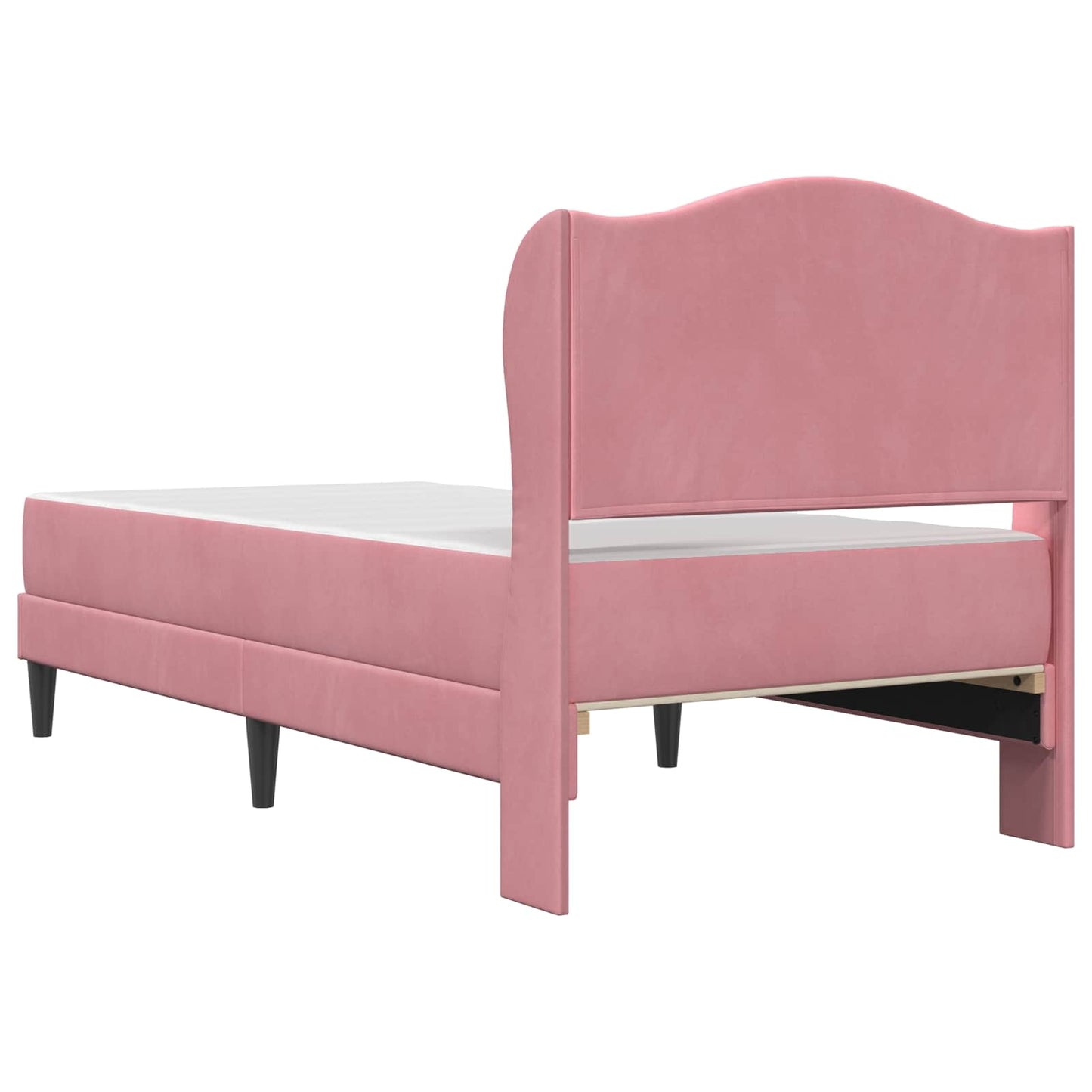 Struttura del letto con testiera Rosa 80 x 200 cm Velluto | homemem39