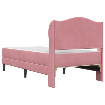 Struttura del letto con testiera Rosa 80 x 200 cm Velluto | homemem39