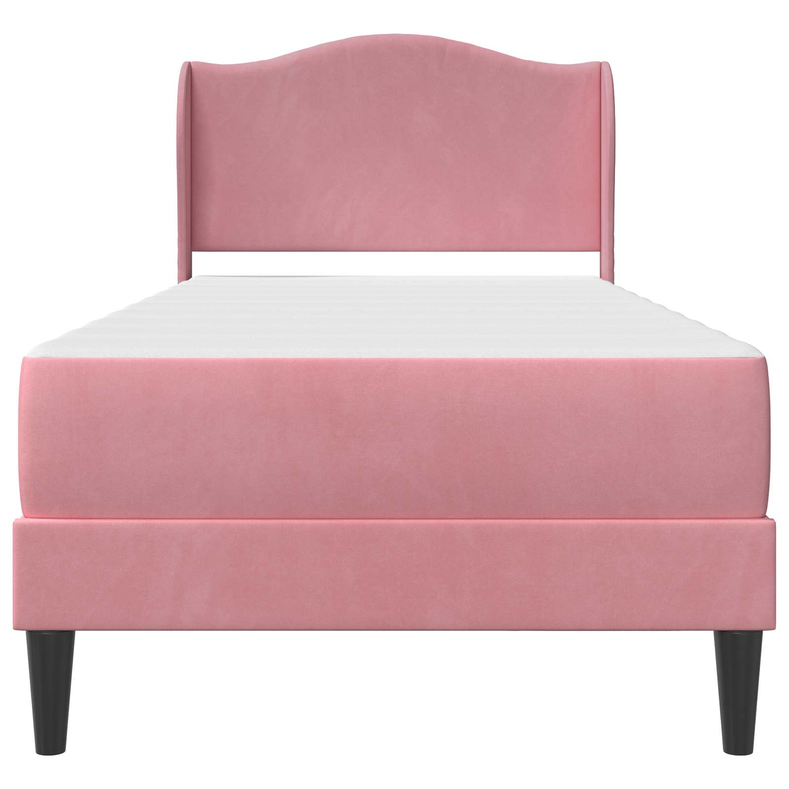 Struttura del letto con testiera Rosa 80 x 200 cm Velluto | homemem39