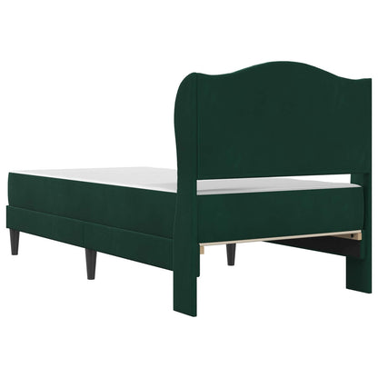 Struttura del letto 2 pcs Verde Scuro 90 x 190 cm Velluto | homemem39