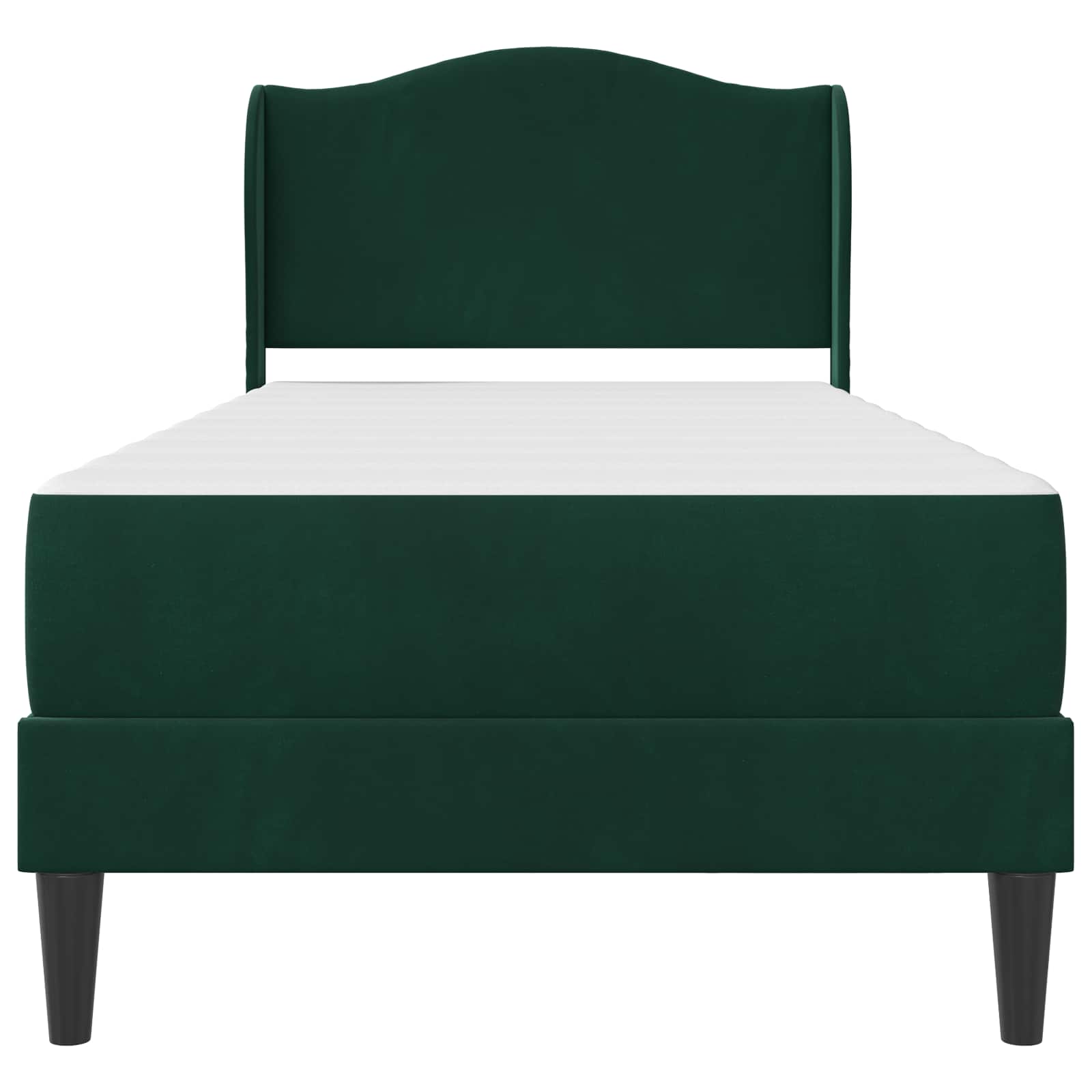Struttura del letto 2 pcs Verde Scuro 90 x 190 cm Velluto | homemem39