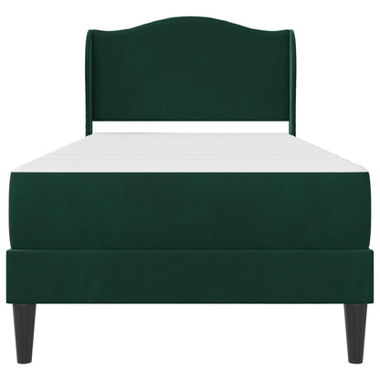 Struttura del letto 2 pcs Verde Scuro 90 x 190 cm Velluto | homemem39