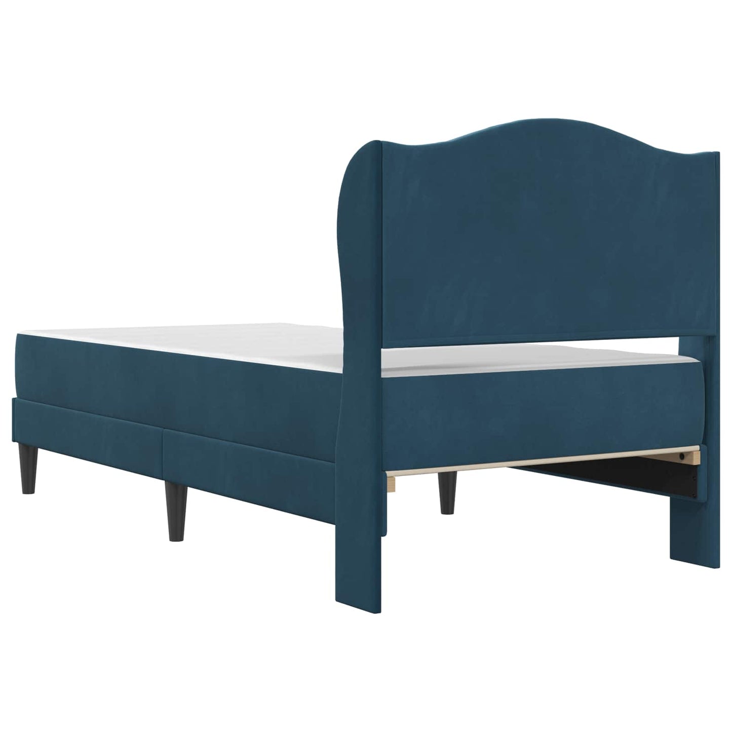 Struttura del letto con testiera Blu 90 x 190 cm Velluto | homemem39