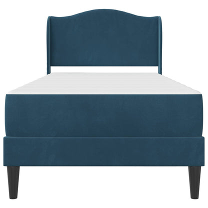 Struttura del letto con testiera Blu 90 x 190 cm Velluto | homemem39