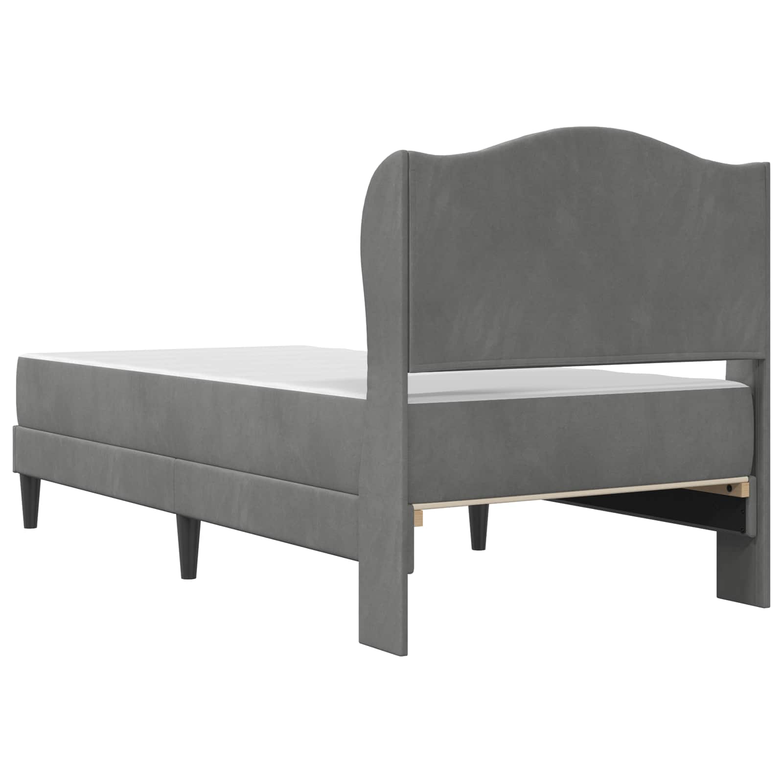 Struttura del letto Grigio Scuro 90 x 200 cm Velluto | homemem39