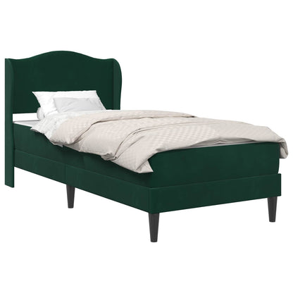 Struttura del letto Verde Scuro 90 x 200 cm Velluto | homemem39