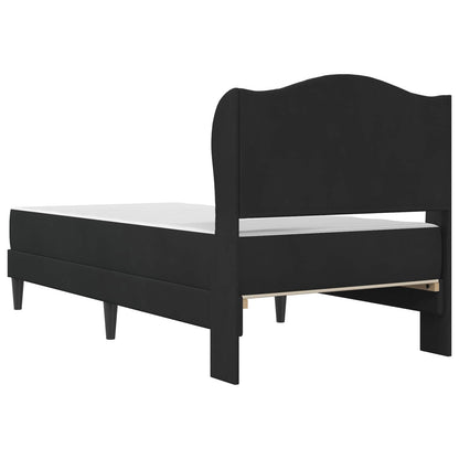 Struttura del letto con testiera Nero 90 x 200 cm Velluto | homemem39