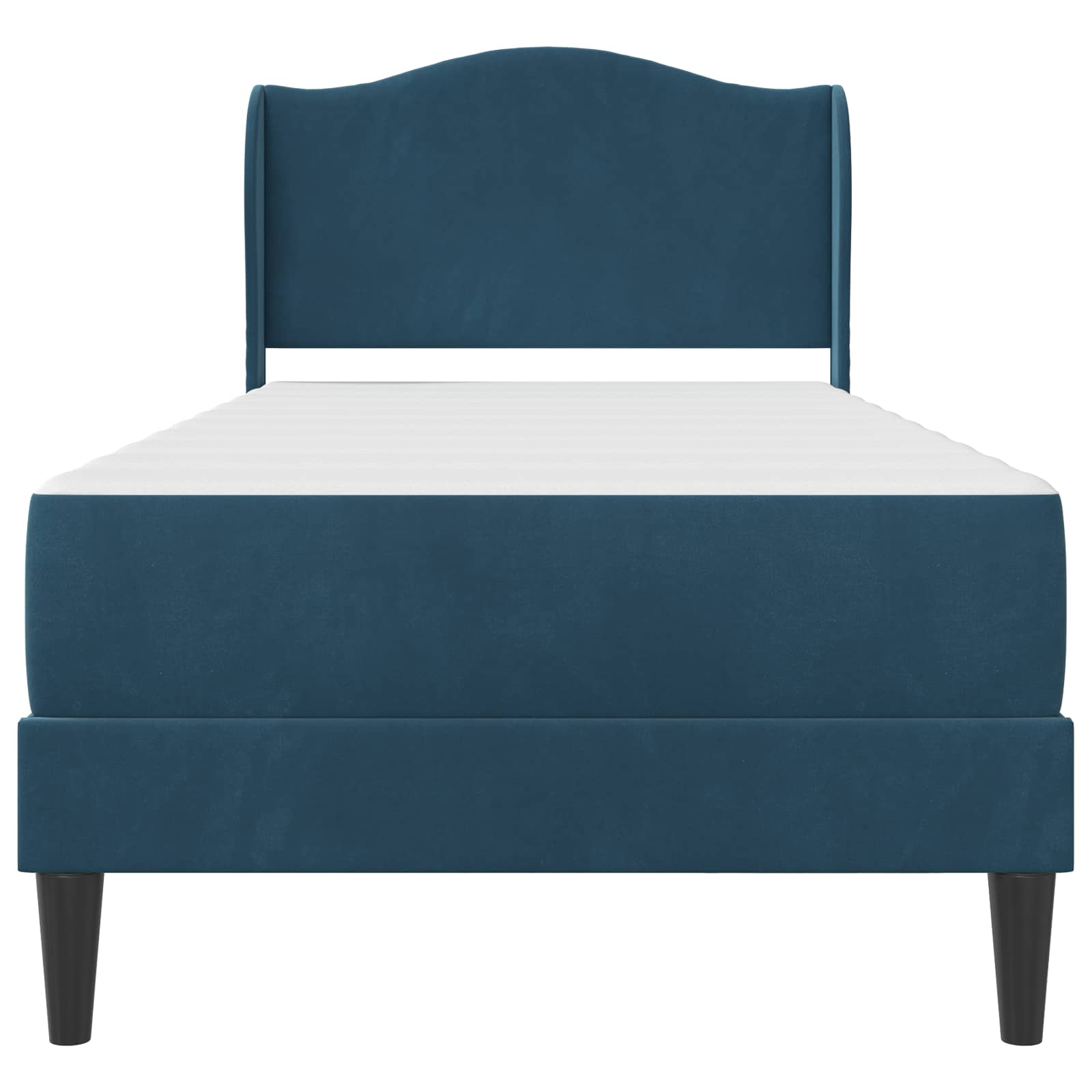 Struttura del letto con testiera Blu 90 x 200 cm Velluto | homemem39
