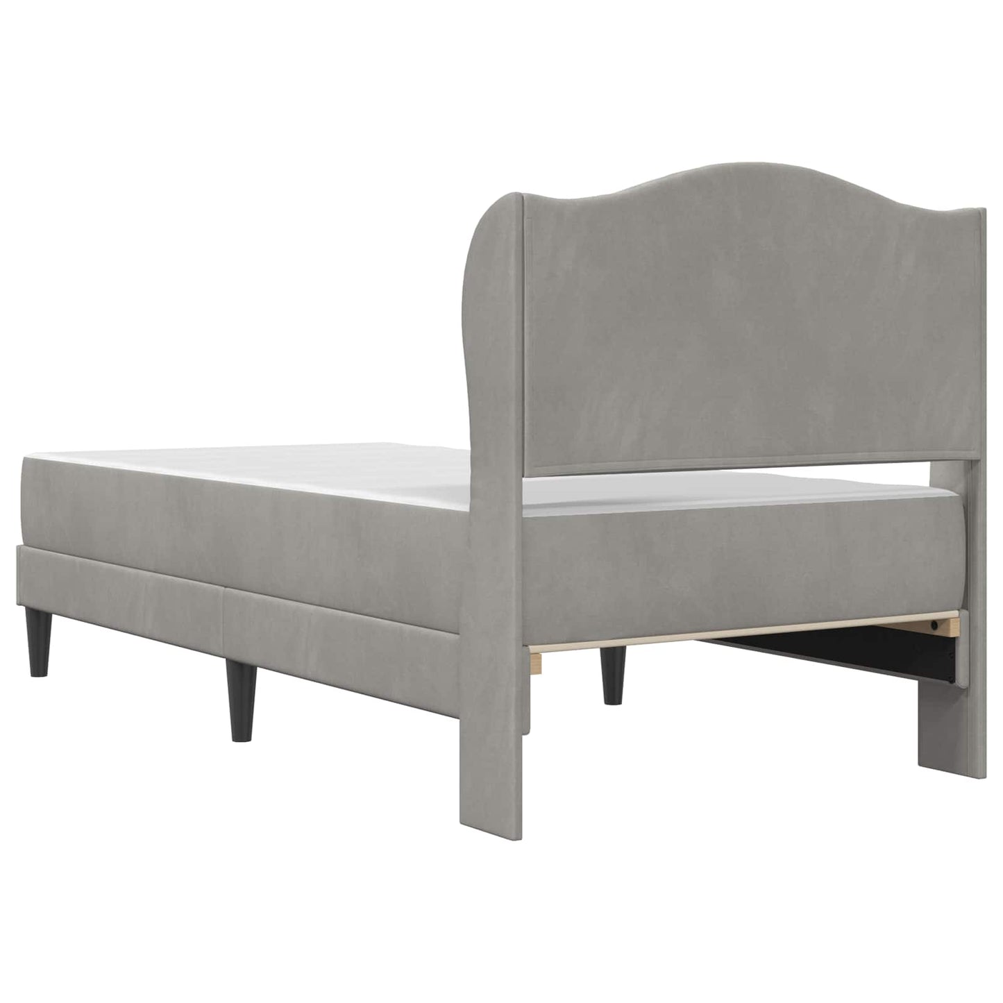 Struttura del letto Grigio Chiaro 100 x 200 cm Velluto | homemem39