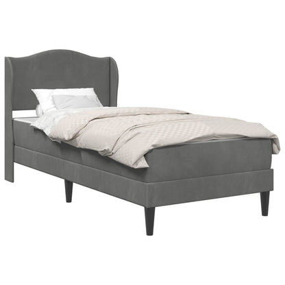 Struttura del letto Grigio Scuro 100 x 200 cm Velluto | homemem39