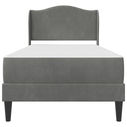 Struttura del letto Grigio Scuro 100 x 200 cm Velluto | homemem39