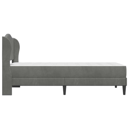 Struttura del letto Grigio Scuro 100 x 200 cm Velluto | homemem39
