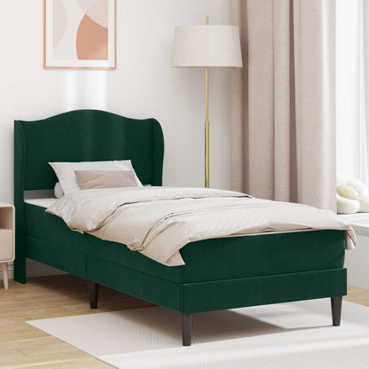 Struttura del letto Verde Scuro 100 x 200 cm Velluto | homemem39