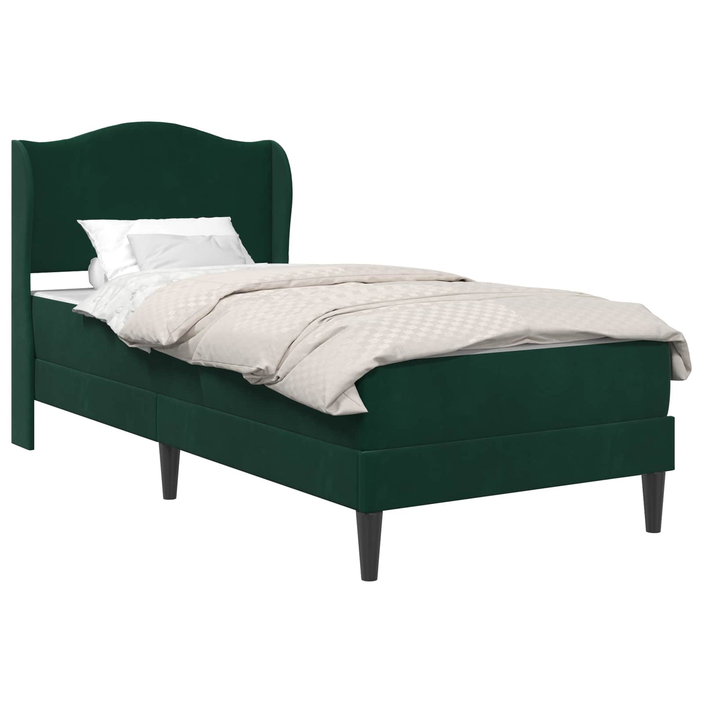 Struttura del letto Verde Scuro 100 x 200 cm Velluto | homemem39