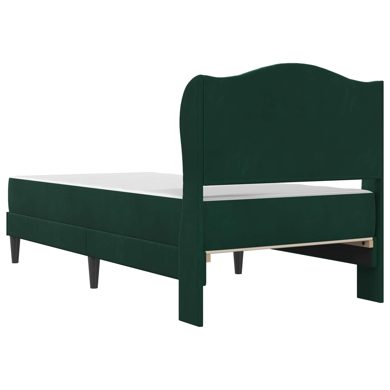 Struttura del letto Verde Scuro 100 x 200 cm Velluto | homemem39