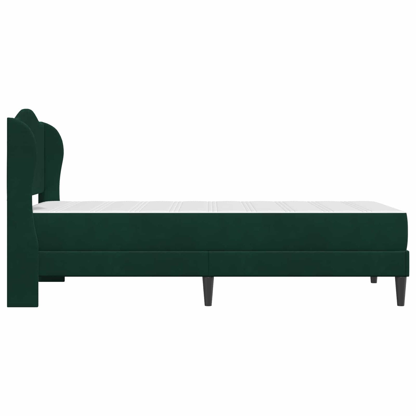 Struttura del letto Verde Scuro 100 x 200 cm Velluto | homemem39