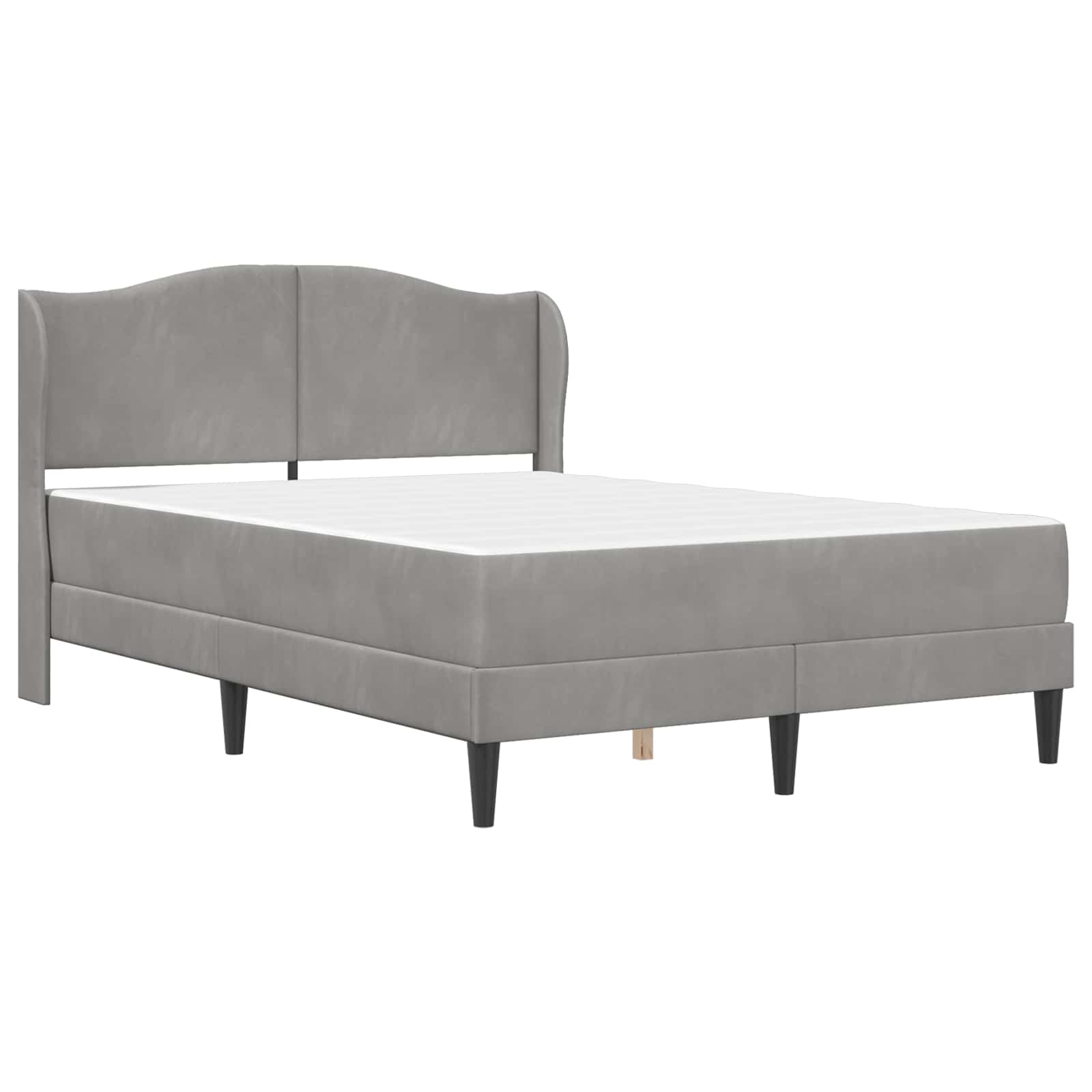 Struttura del letto Grigio Chiaro 120 x 190 cm Velluto | homemem39