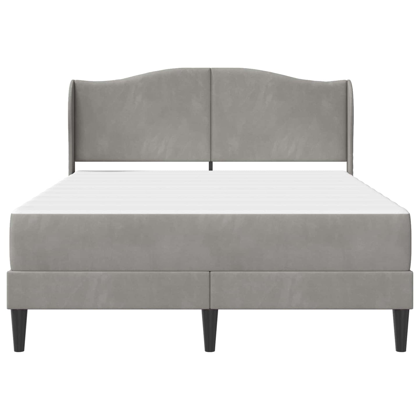 Struttura del letto Grigio Chiaro 120 x 190 cm Velluto | homemem39