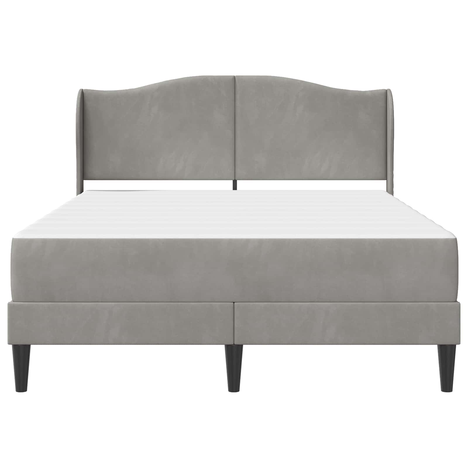 Struttura del letto Grigio Chiaro 120 x 190 cm Velluto | homemem39