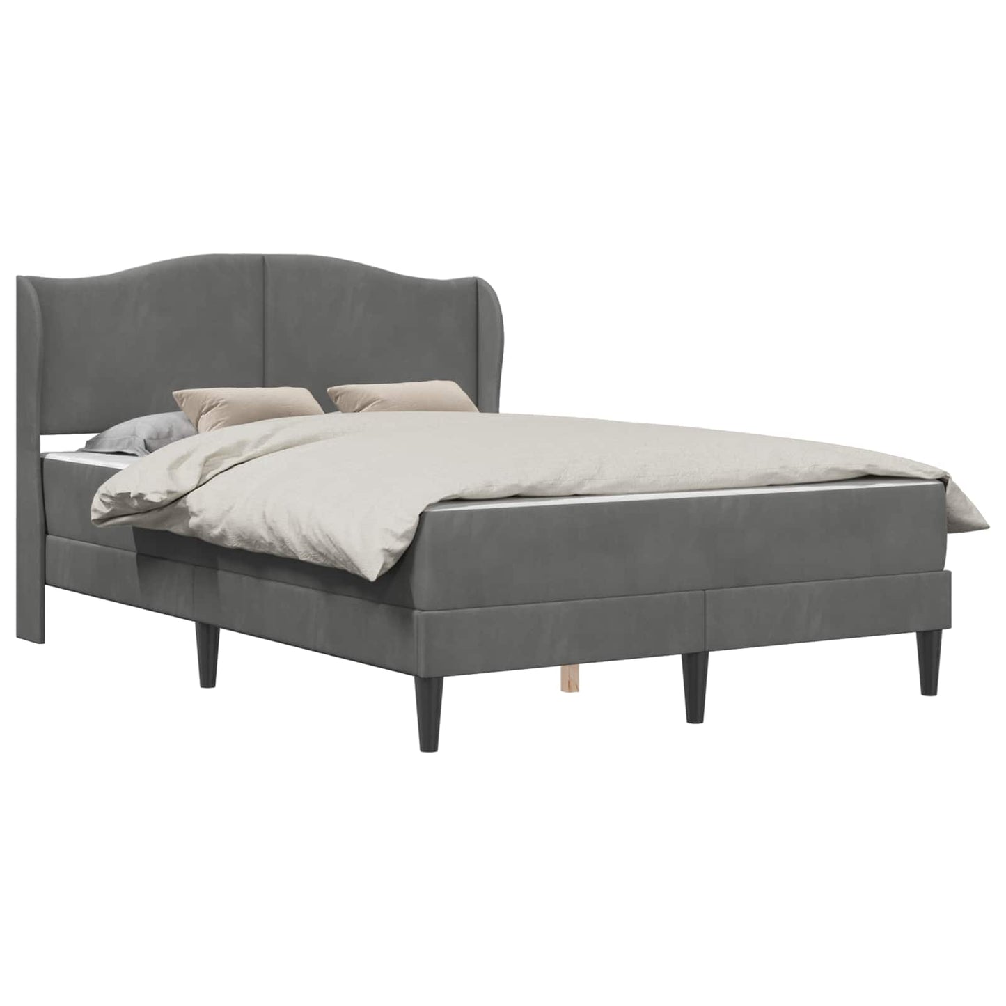 Struttura del letto Grigio Scuro 120 x 190 cm Velluto | homemem39