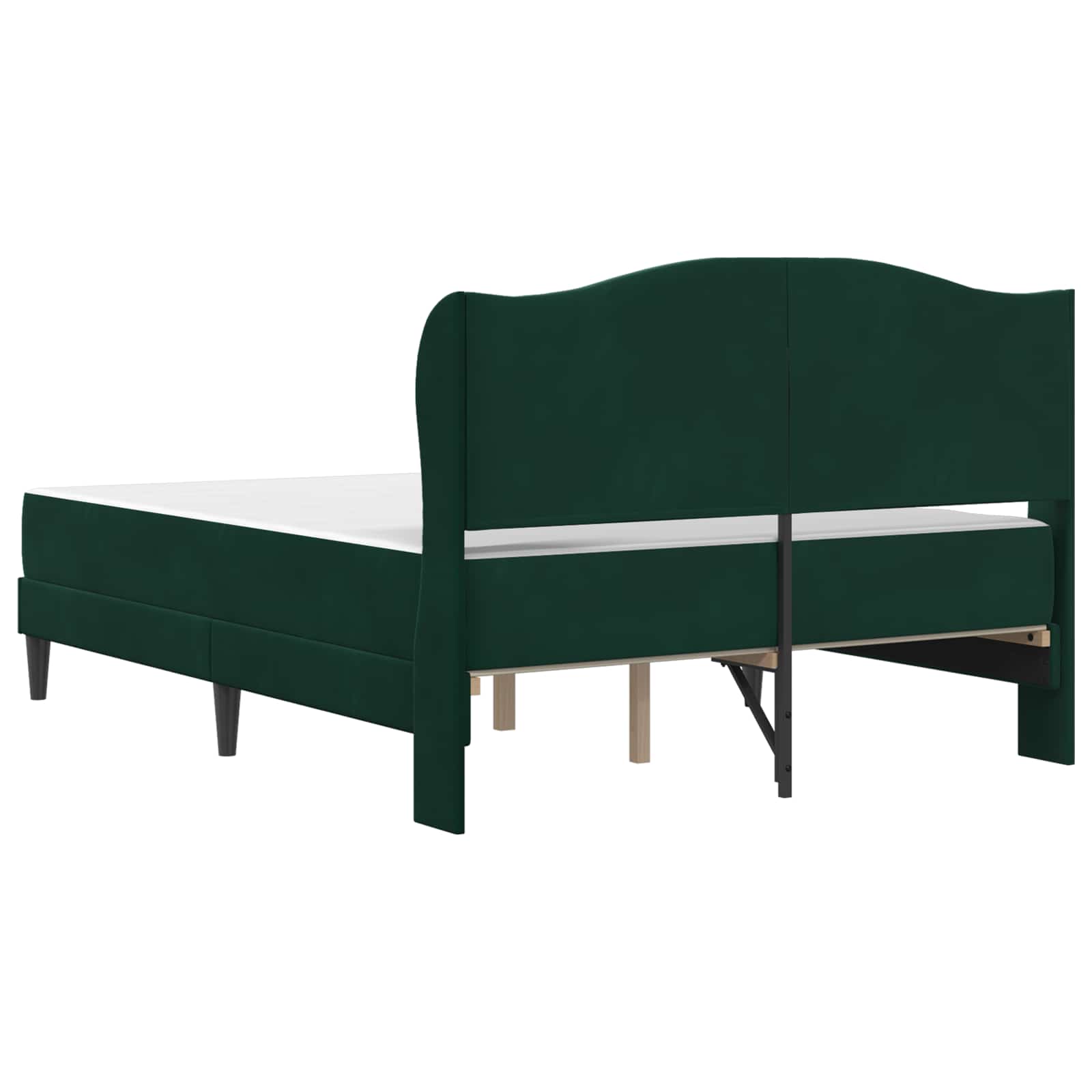 Struttura del letto 2 pcs Verde Scuro 120 x 190 cm Velluto | homemem39