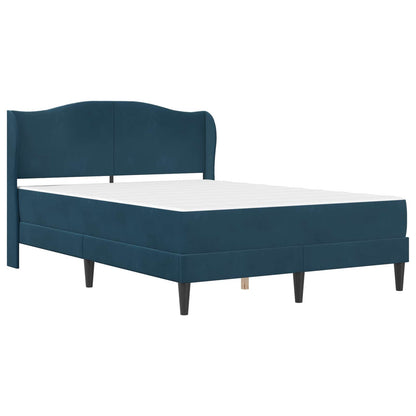 Struttura del letto con testiera 2 pcs Blu 120 x 190 cm Velluto | homemem39