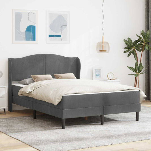 Struttura del letto Grigio Scuro 120 x 200 cm Velluto | homemem39