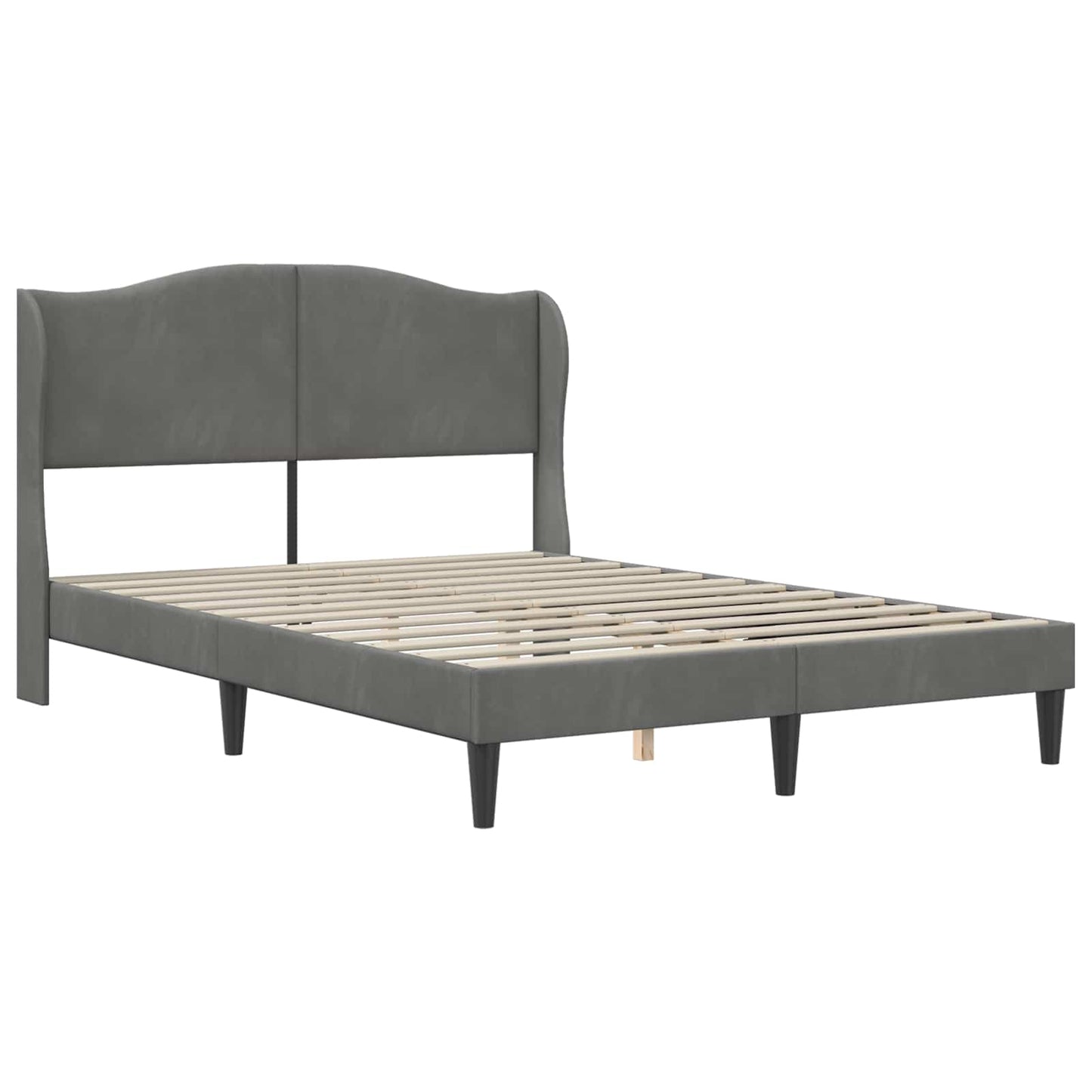 Struttura del letto Grigio Scuro 120 x 200 cm Velluto | homemem39
