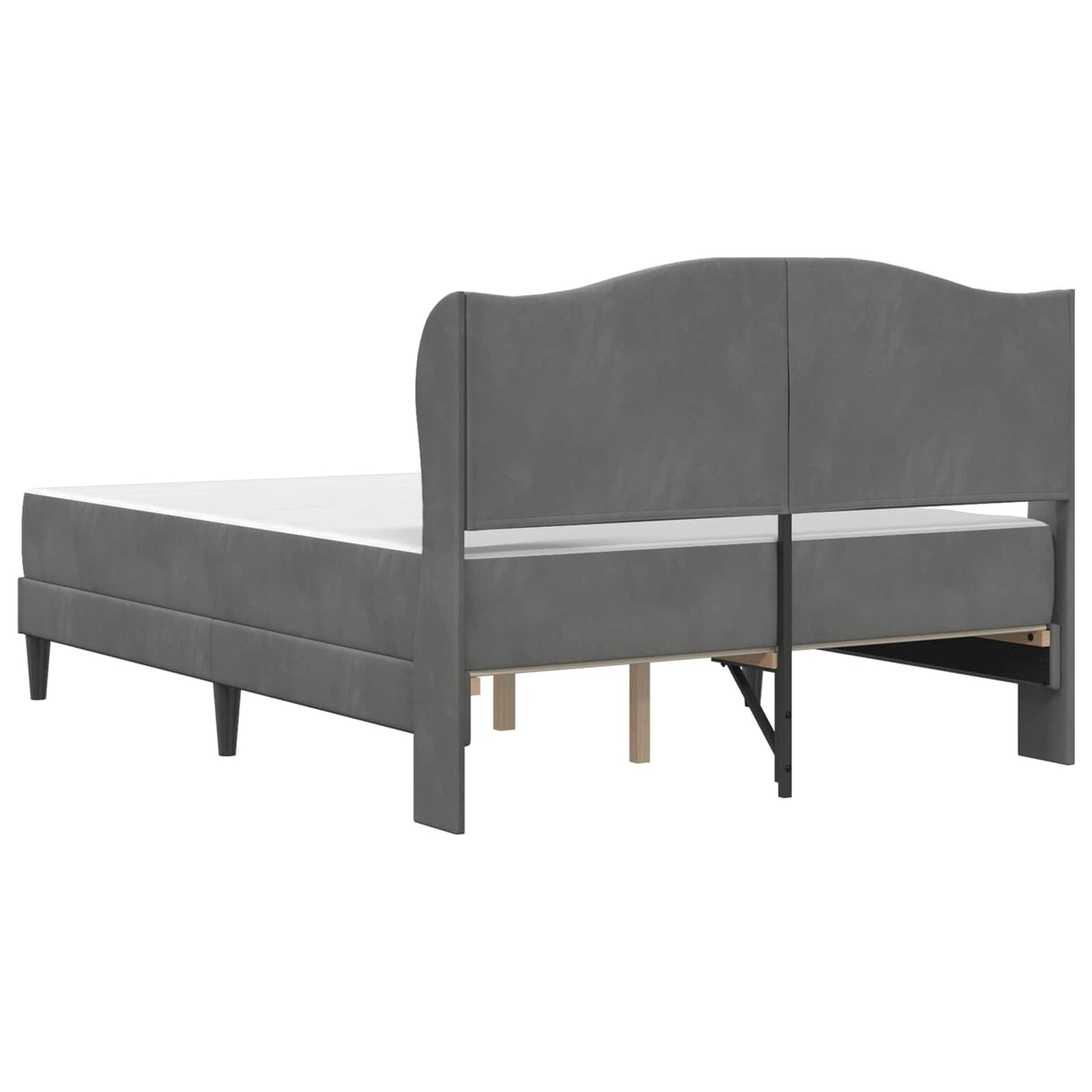 Struttura del letto Grigio Scuro 120 x 200 cm Velluto | homemem39