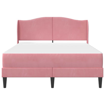 Struttura del letto con testiera Rosa 120 x 200 cm Velluto | homemem39