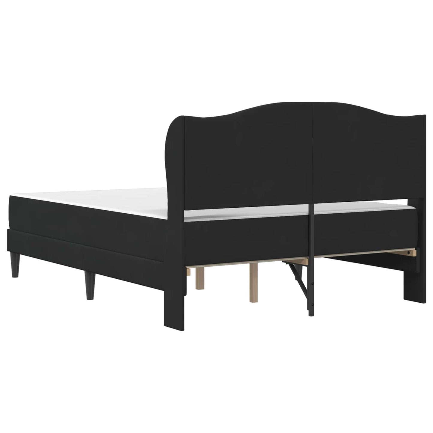 Struttura del letto con testiera Nero 120 x 200 cm Velluto | homemem39