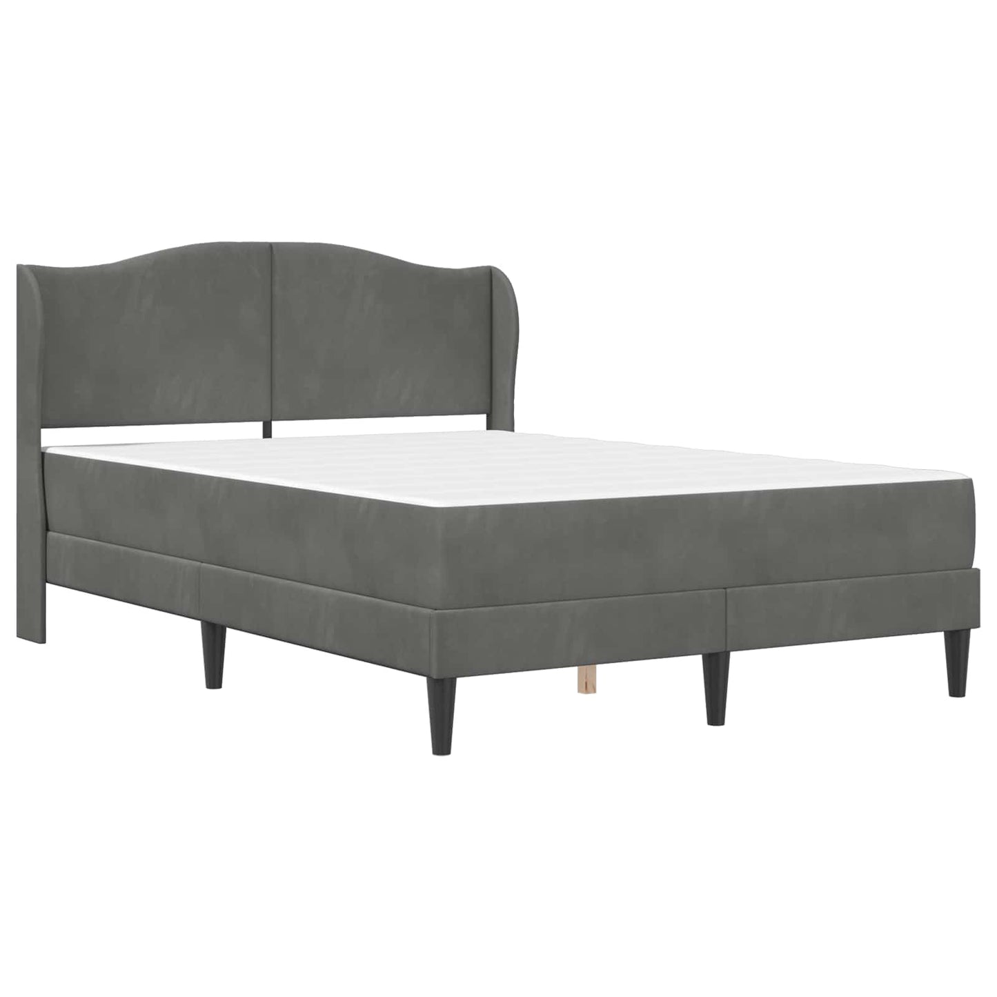 Struttura del letto Grigio Scuro 140 x 200 cm Velluto | homemem39
