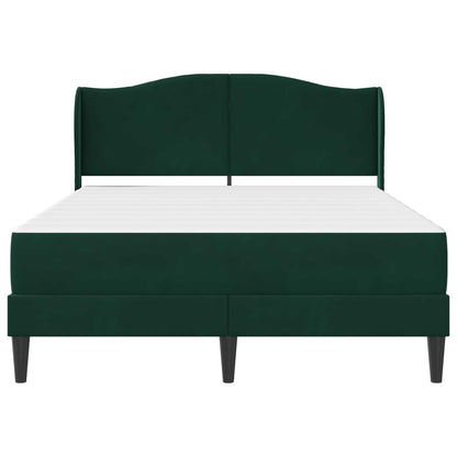 Struttura del letto Verde Scuro 140 x 200 cm Velluto | homemem39