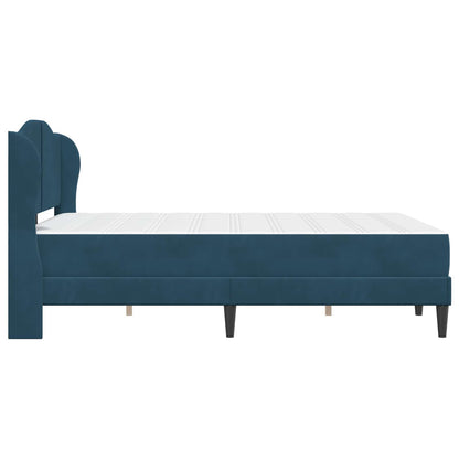 Struttura del letto con testiera Blu 140 x 200 cm Velluto | homemem39