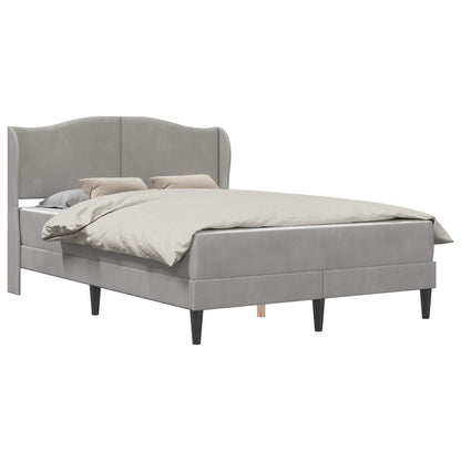 Struttura del letto Grigio Chiaro 160 x 200 cm Velluto | homemem39