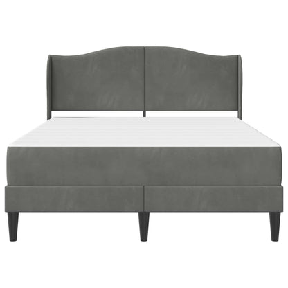 Struttura del letto Grigio Scuro 160 x 200 cm Velluto | homemem39