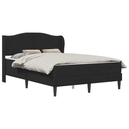 Struttura del letto con testiera Nero 160 x 200 cm Velluto | homemem39