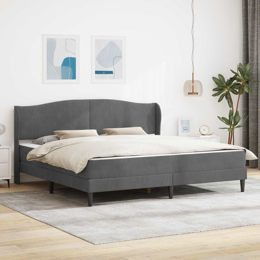 Struttura del letto Grigio Scuro 180 x 200 cm Velluto | homemem39