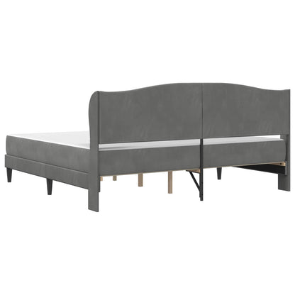 Struttura del letto Grigio Scuro 180 x 200 cm Velluto | homemem39