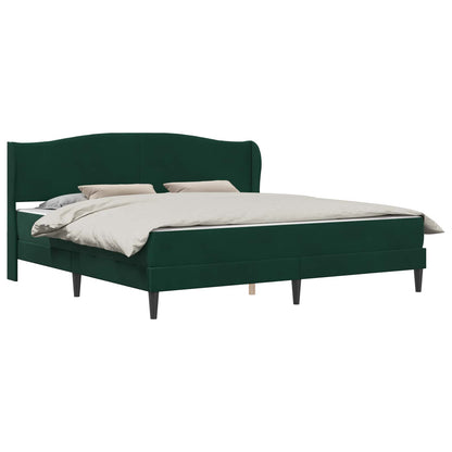 Struttura del letto Verde Scuro 180 x 200 cm Velluto | homemem39