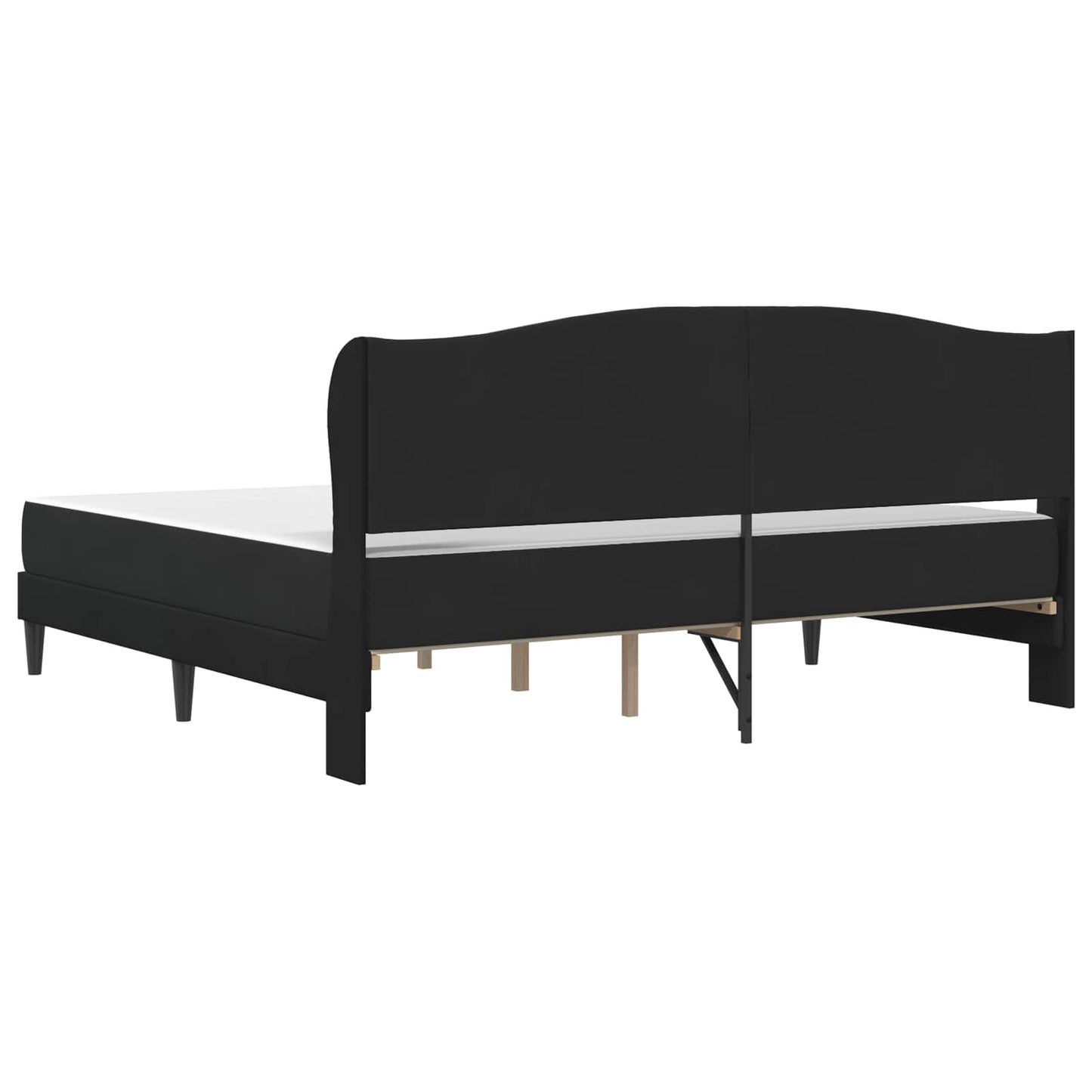 Struttura del letto con testiera Nero 180 x 200 cm Velluto | homemem39