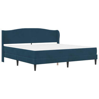 Struttura del letto con testiera Blu 180 x 200 cm Velluto | homemem39