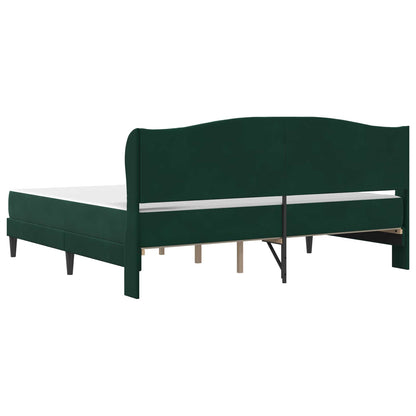Struttura del letto Verde Scuro 200 x 200 cm Velluto | homemem39
