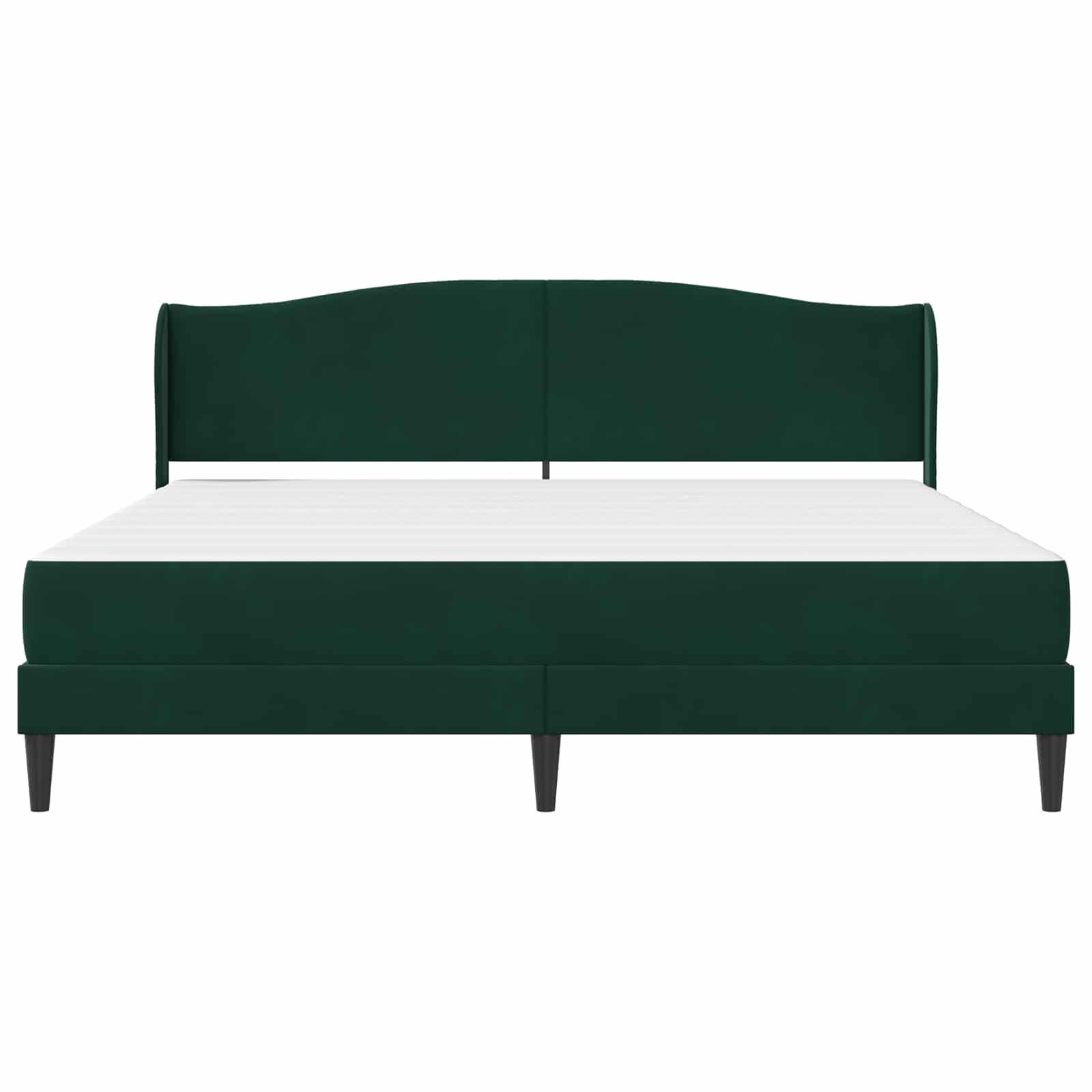 Struttura del letto Verde Scuro 200 x 200 cm Velluto | homemem39