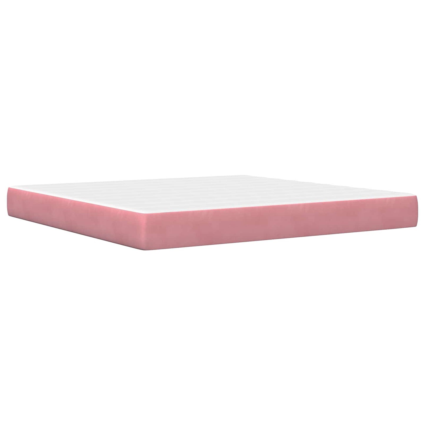 Struttura del letto con testiera Rosa 200 x 200 cm Velluto | homemem39