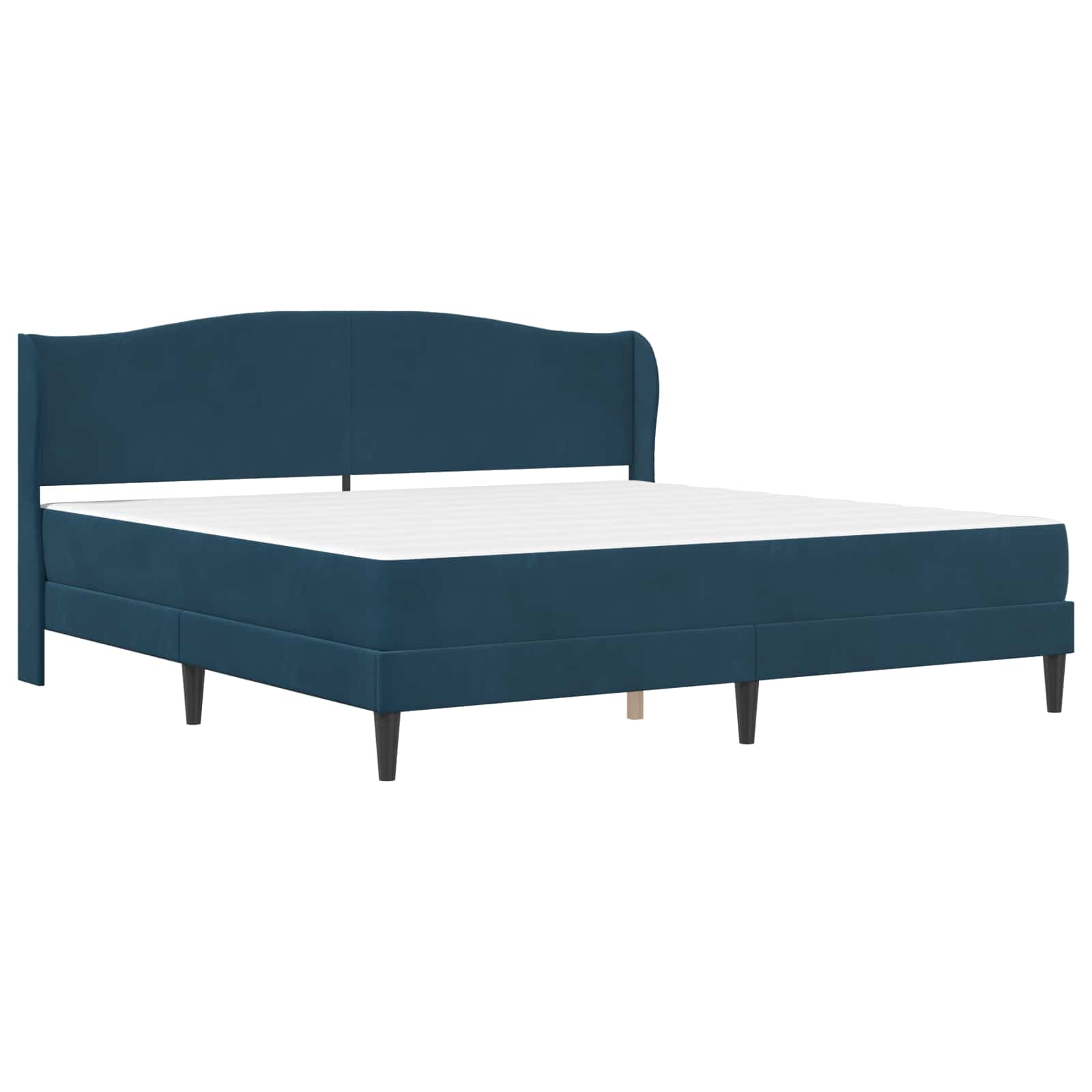 Struttura del letto con testiera Blu 200 x 200 cm Velluto | homemem39