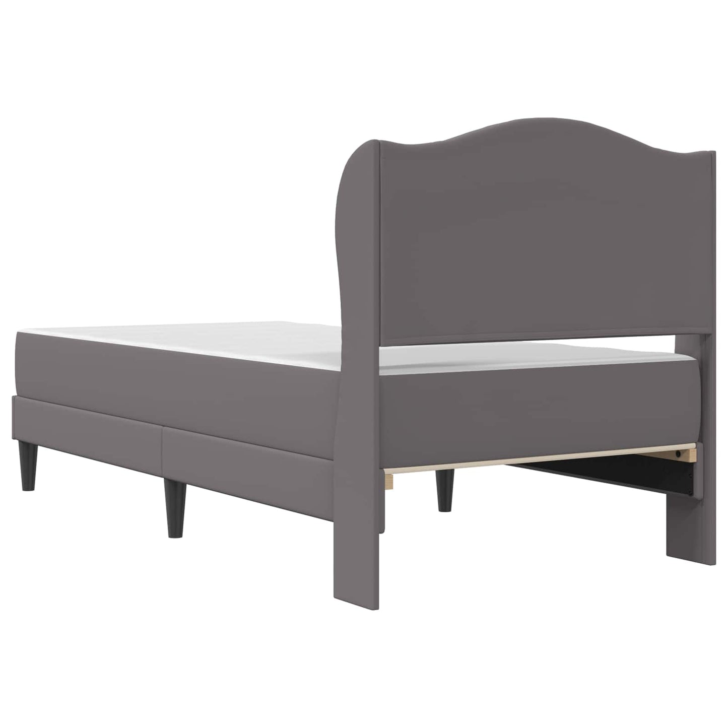 Struttura del letto con testiera Grigio 90 x 190 cm Similpelle | homemem39