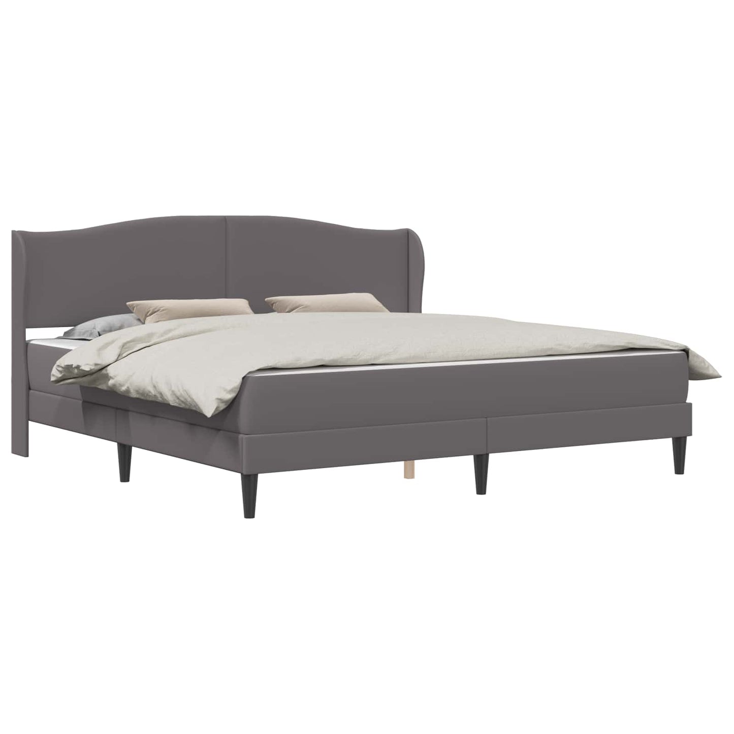 Struttura del letto con testiera Grigio 180 x 200 cm Similpelle | homemem39